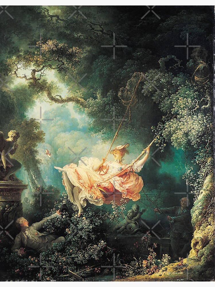 "HD The Swing, by JeanHonoré Fragonard HIGH DEFINITION" Sticker for