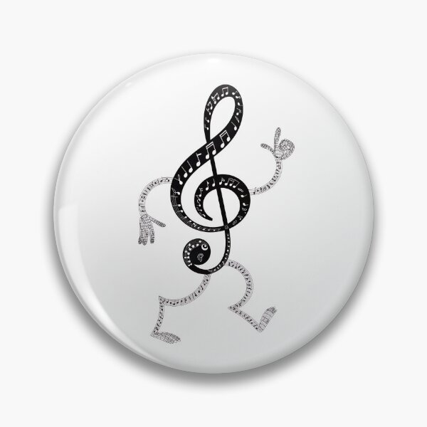 Item preview, Dancing Treble Clef: Musical Note Character Illustration designed and sold by RudArtAI.