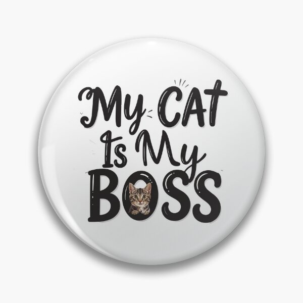 Item preview, ​My Cat Is My Boss T-Shirt | Funny WFH Pet Owner Coworker Gift designed and sold by SylwiaPrint.