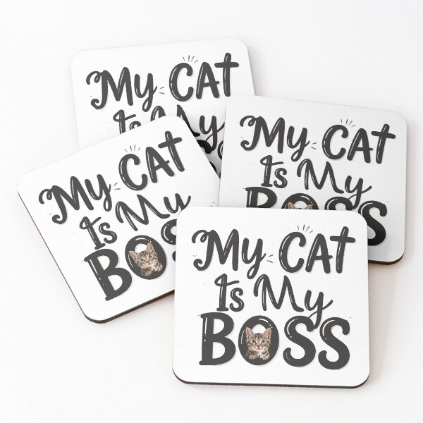 Item preview, ​My Cat Is My Boss T-Shirt | Funny WFH Pet Owner Coworker Gift designed and sold by SylwiaPrint.