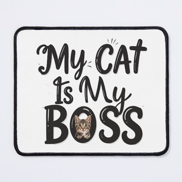 Item preview, My Cat Is My Boss T-Shirt | Funny WFH Pet Owner Coworker Gift designed and sold by SylwiaPrint.