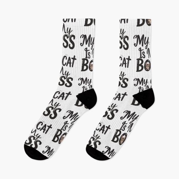 Item preview, ​My Cat Is My Boss T-Shirt | Funny WFH Pet Owner Coworker Gift designed and sold by SylwiaPrint.