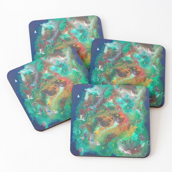 Item preview, Colorful map of an imaginary island designed and sold by Pall Ivan fra Eidum.