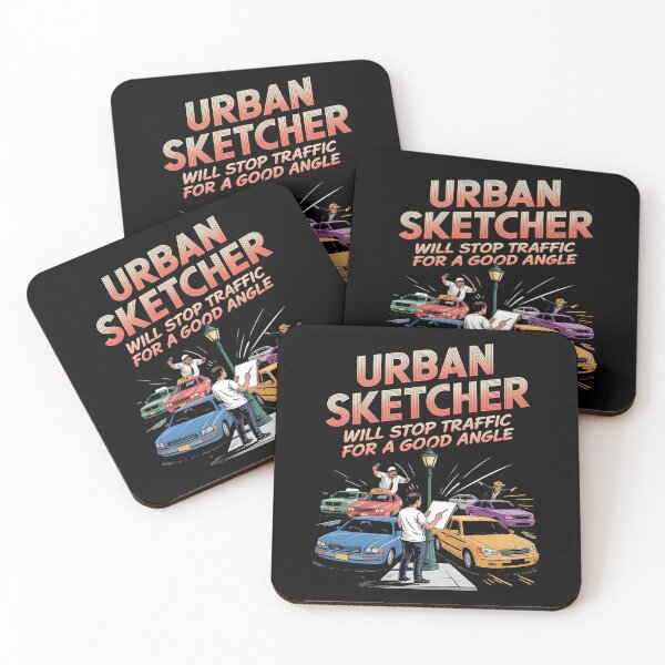 Item preview, urban sketching - ink and watercolor - city sketcher - artist on the go - travel sketching - pen and ink lover - hand-drawn - sketching streetwear - creative life apparel - sketchbook designed and sold by JansenGS.