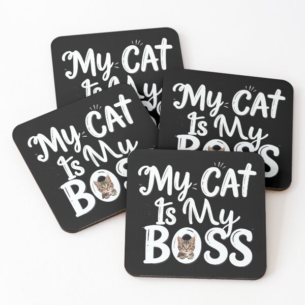 Item preview, My Cat Is My Boss T-Shirt | Funny WFH Pet Owner Coworker Gift designed and sold by SylwiaPrint.