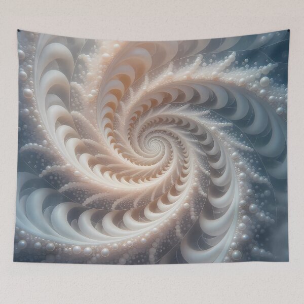 Item preview, Graceful Spiral of Pearls & Leaves (image size 8320x12480) designed and sold by Digital-Davinci.