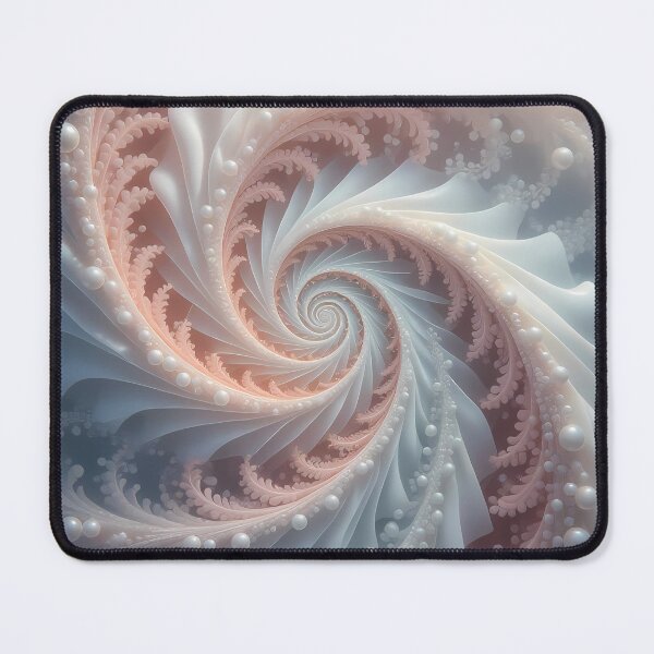 Item preview, Elegant Spiral of Pearls, Coral & Leaves (image size 8320x12480) designed and sold by Digital-Davinci.