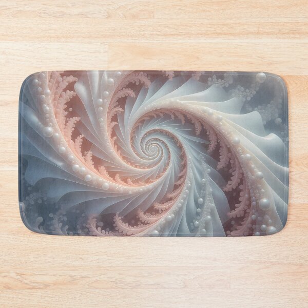 Item preview, Elegant Spiral of Pearls, Coral & Leaves (image size 8320x12480) designed and sold by Digital-Davinci.