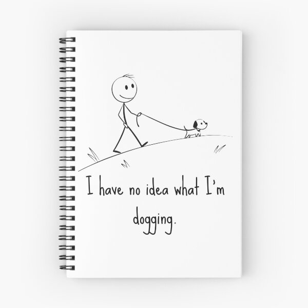 Item preview, No Idea What I’m Dogging – Funny Dog Walking Stickman – Minimalist Humor designed and sold by samet-bas.
