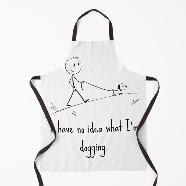 Item preview, No Idea What I’m Dogging – Funny Dog Walking Stickman – Minimalist Humor designed and sold by samet-bas.