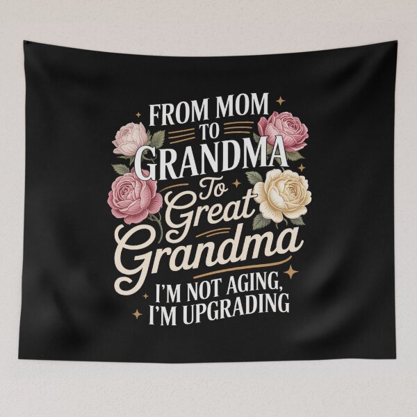 Item preview, From Mom to Grandma to Great Grandma – Funny Floral Mother’s Day Upgrade Design designed and sold by Gogetgiggles.