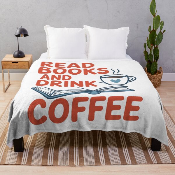 Item preview, Read Books And Drink Coffee – Cozy Book Lover Coffee Sticker designed and sold by Lulunza.