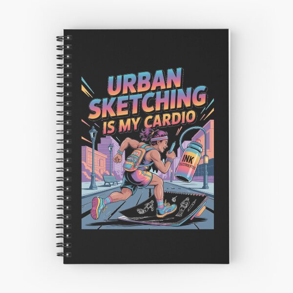 Item preview, urban sketching - ink and watercolor - city sketcher - artist on the go - travel sketching - pen and ink lover - hand-drawn - sketching streetwear - creative life apparel - sketchbook designed and sold by JansenGS.