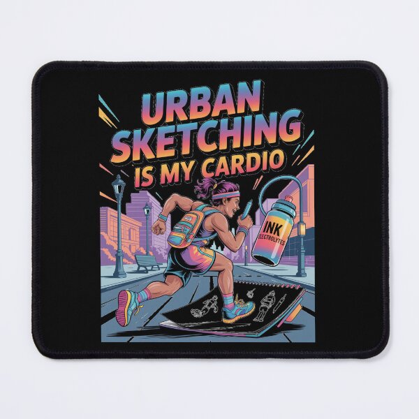 Item preview, urban sketching - ink and watercolor - city sketcher - artist on the go - travel sketching - pen and ink lover - hand-drawn - sketching streetwear - creative life apparel - sketchbook designed and sold by JansenGS.