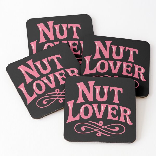 Item preview, Nut Lover - in pink ornate lettering designed and sold by ToggleBet.