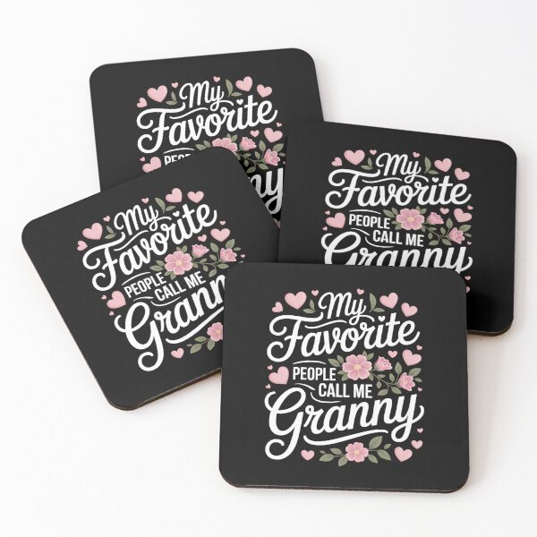 Item preview, My Favorite People Call Me Granny – Cute Floral Grandmother Mother’s Day Design designed and sold by Gogetgiggles.