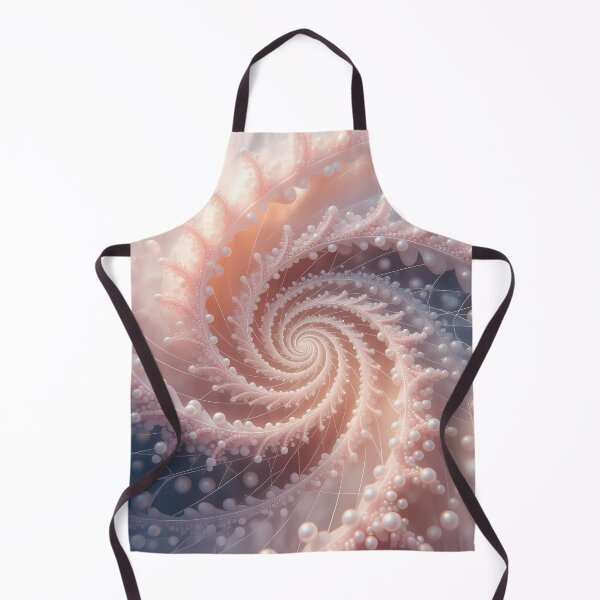 Item preview, Glowing Spiral of Pearls & Corals, Pink Spiral Art (image size 8320x12480) designed and sold by Digital-Davinci.