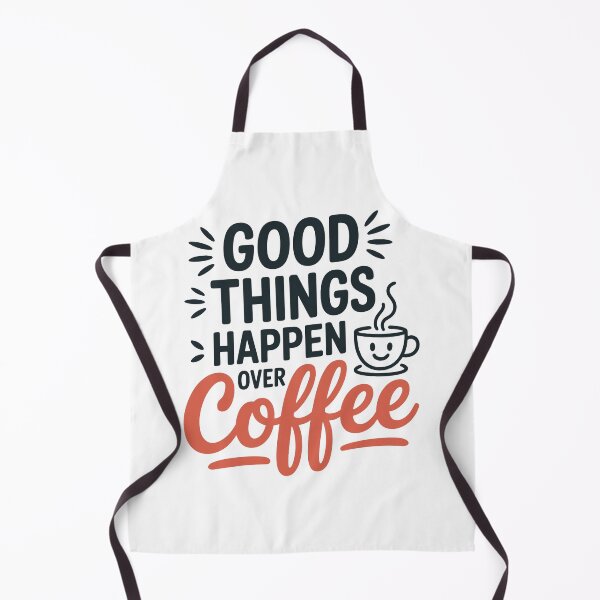 Item preview, Good Things Happen Over Coffee – Positive Coffee Vibes Sticker designed and sold by Lulunza.