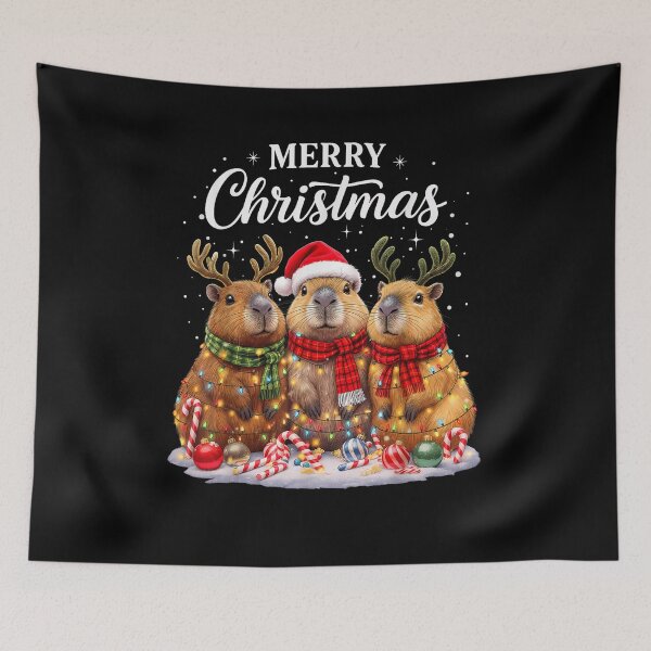 Item preview, Christmas Kawaii Capybara designed and sold by BASKF.