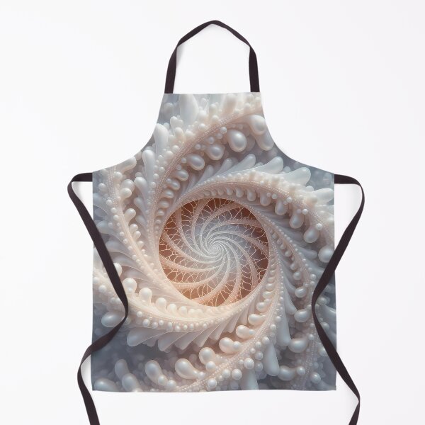 Item preview, Spiral of Plants with Pearls, White Spiral Art (image size 8320x12480) designed and sold by Digital-Davinci.