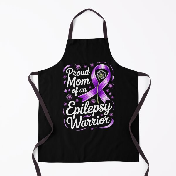 Item preview, Proud Mom of an Epilepsy Warrior – Purple Ribbon Epilepsy Awareness Mother’s Day Design designed and sold by Gogetgiggles.