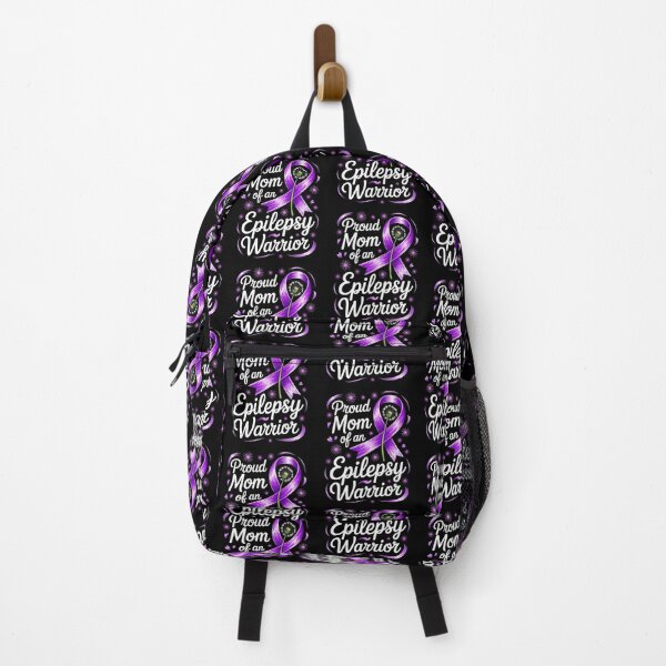 Item preview, Proud Mom of an Epilepsy Warrior – Purple Ribbon Epilepsy Awareness Mother’s Day Design designed and sold by Gogetgiggles.