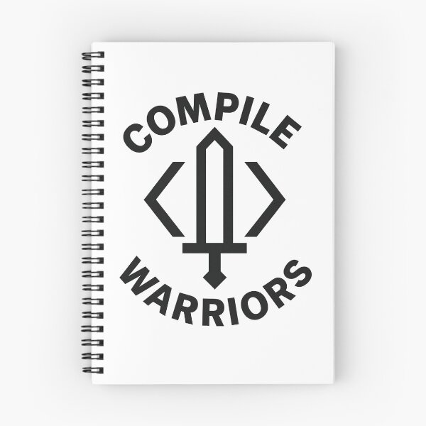 Item preview, Compile Warriors: Espada de desarrollo de gran tamaño y emblema de código designed and sold by techy-rrr.