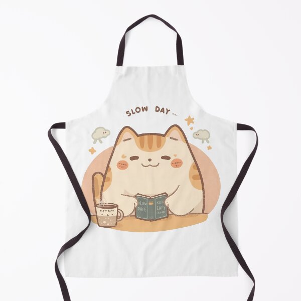 Item preview, Squinty Study Time – Cute Chubby Cat Reading a Mini Dictionary designed and sold by SlowDayFriends.