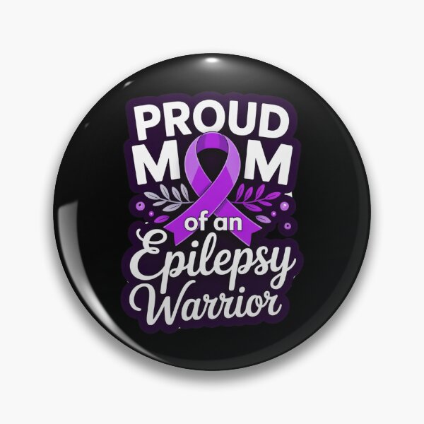 Item preview, Proud Mom of an Epilepsy Warrior – Purple Ribbon Epilepsy Awareness Mother’s Day Design designed and sold by Gogetgiggles.