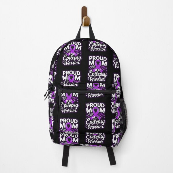 Item preview, Proud Mom of an Epilepsy Warrior – Purple Ribbon Epilepsy Awareness Mother’s Day Design designed and sold by Gogetgiggles.