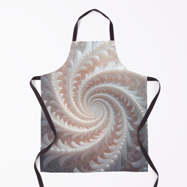 Item preview, Spiral of Leaves & Pearls, White Spiral Art (image size 8320x12480) designed and sold by Digital-Davinci.