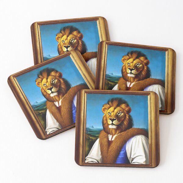 Item preview, Lion Renaissance Portrait  designed and sold by WAMTEES.
