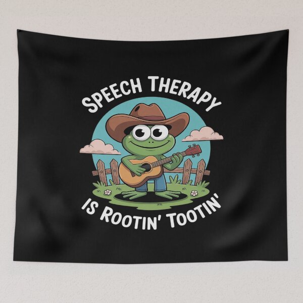 Item preview, Occupational Therapy Is Rootin' Tootin' Western Cowboy Frog designed and sold by BubblePancake.