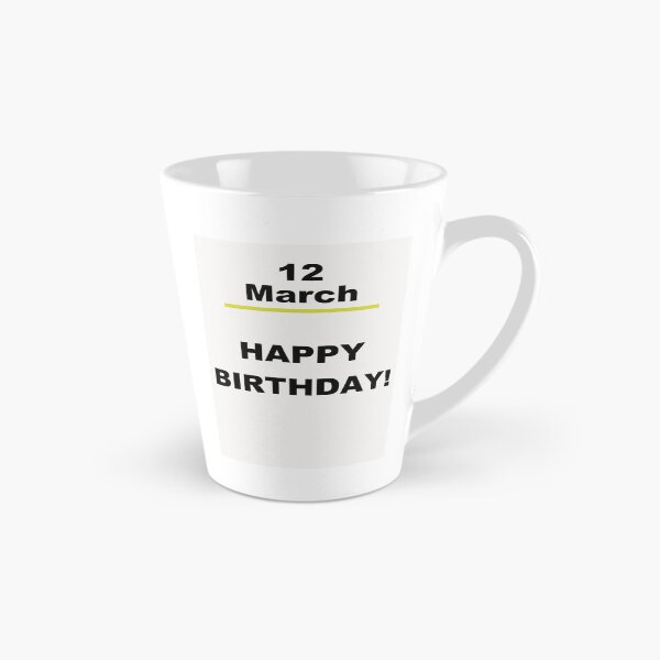 Item preview, Minimalist Happy Birthday Design — March 12 designed and sold by ariksworld.