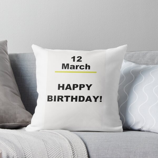 Item preview, Minimalist Happy Birthday Design — March 12 designed and sold by ariksworld.