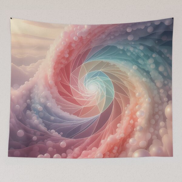 Item preview, Colorful Geometric Spirals of Pearls Art (image size 8320x12480) designed and sold by Digital-Davinci.