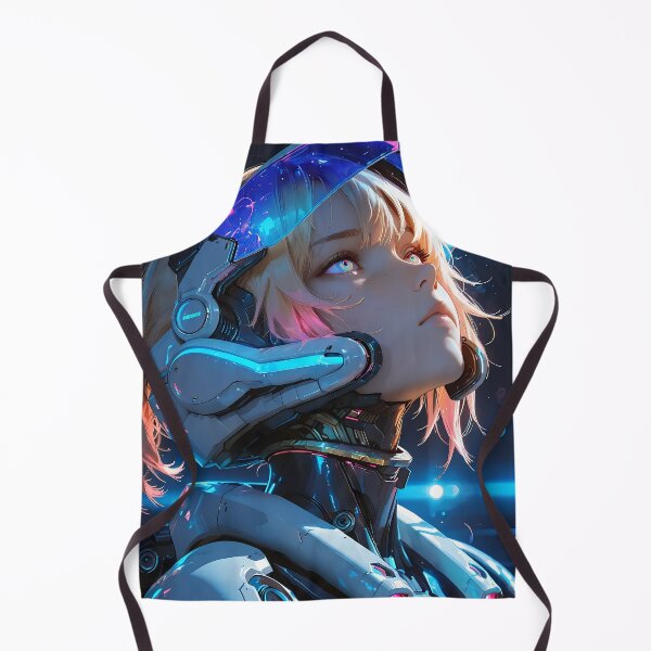 Item preview, Cyberpunk Astronaut anime waifu with sci fi suit designed and sold by BorgSpareParts.