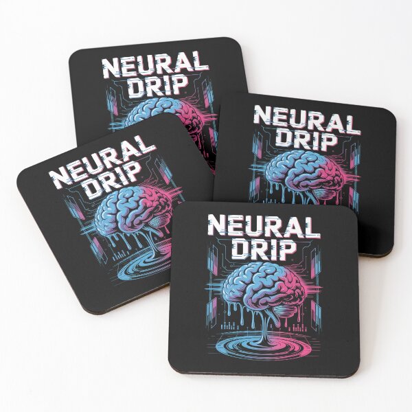 Item preview, NEURAL DRIP Brain Science Design | Cyberpunk Neuroscience Tech Geek Computer Gift  designed and sold by pixelpopplanet.