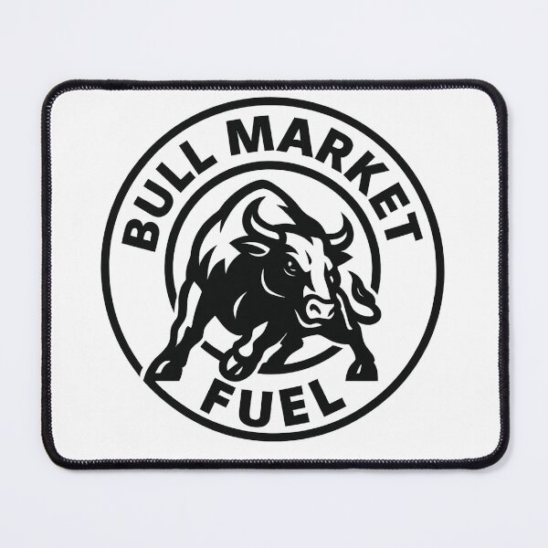 Item preview, Bull Market Fuel – Giant Charging Bull Emblem designed and sold by techy-rrr.