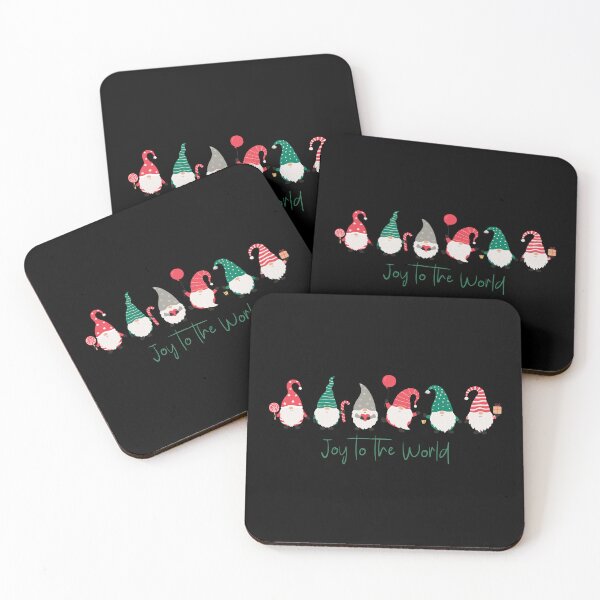 Item preview, Joy To The World Gnomes - Cute Christmas Holiday Art designed and sold by ConfuseLab Alt.