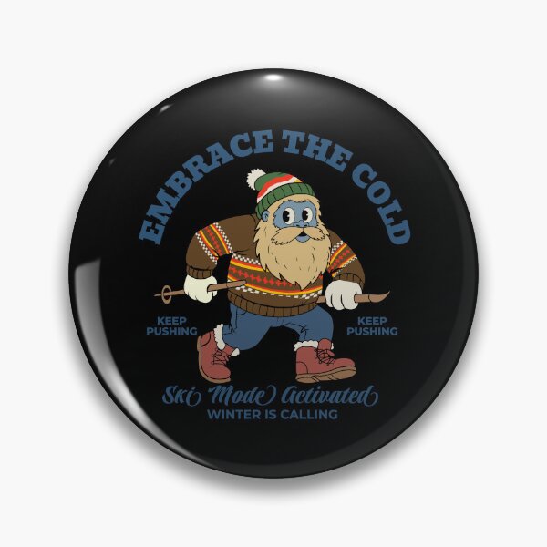 Item preview, Vintage Ski Yeti: Embrace The Cold Retro Winter Sports Gift designed and sold by Quipzzy.