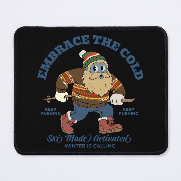 Item preview, Vintage Ski Yeti: Embrace The Cold Retro Winter Sports Gift designed and sold by Quipzzy.