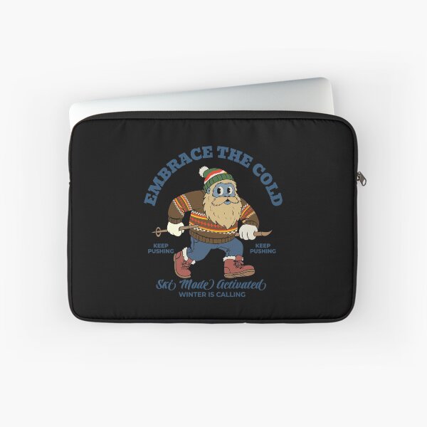 Item preview, Vintage Ski Yeti: Embrace The Cold Retro Winter Sports Gift designed and sold by Quipzzy.