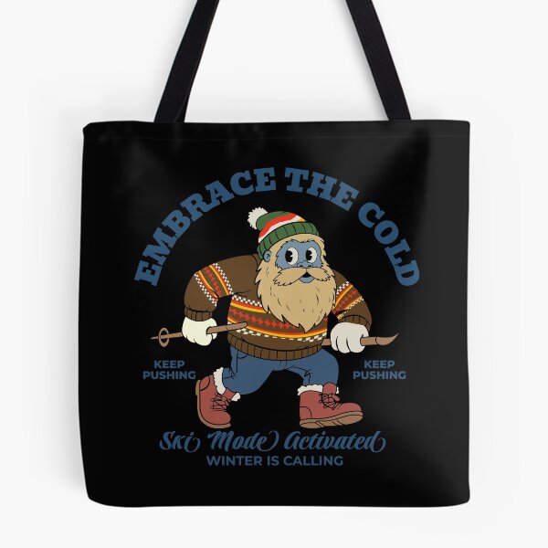 Item preview, Vintage Ski Yeti: Embrace The Cold Retro Winter Sports Gift designed and sold by Quipzzy.
