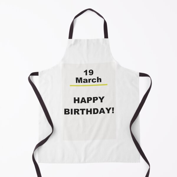 Item preview, Minimalist Happy Birthday Design — March 19 designed and sold by ariksworld.