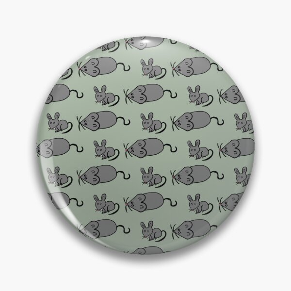 Item preview, Cute Grey Mouse and Rat Doodle Seamless Pattern - Minimalist Sage Green Print designed and sold by NgernPhanLan.