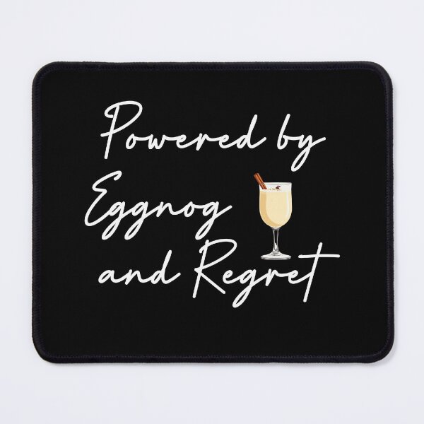 Item preview, Powered by Eggnog and Regret T-Shirt | Funny Christmas Party Quote designed and sold by SylwiaPrint.