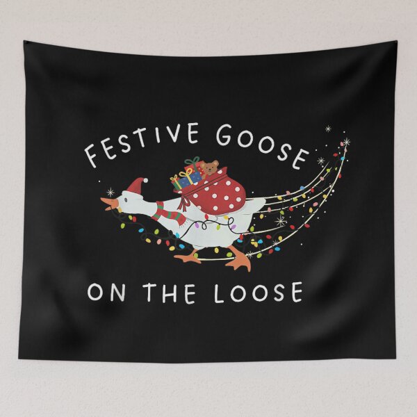 Item preview, Festive Goose On The Loose Christmas Lights Cute Holiday Animal Art designed and sold by EricCotanori.