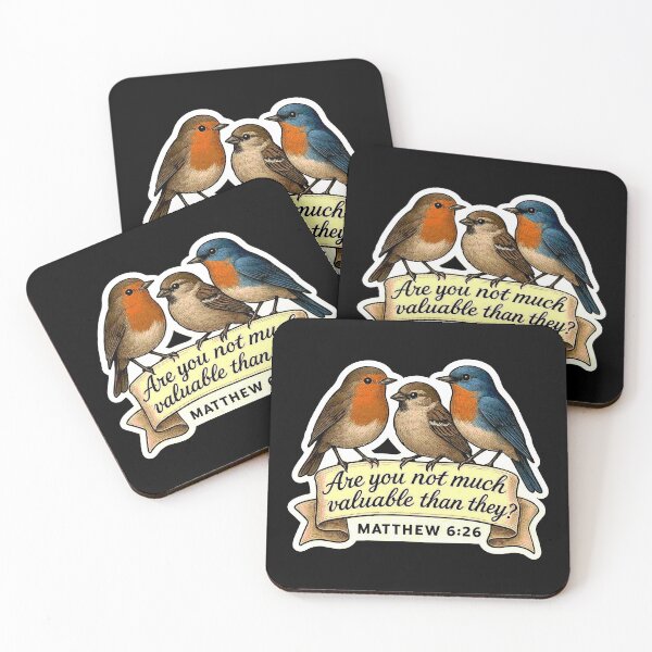 Item preview, Matthew 6:26 Are you not much more valuable than they?  designed and sold by plushism.