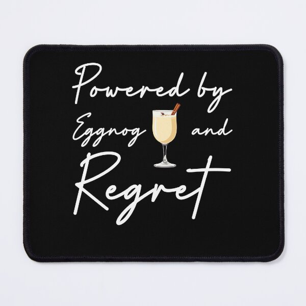 Item preview, Powered by Eggnog and Regret T-Shirt | Funny Christmas Party Quote designed and sold by SylwiaPrint.